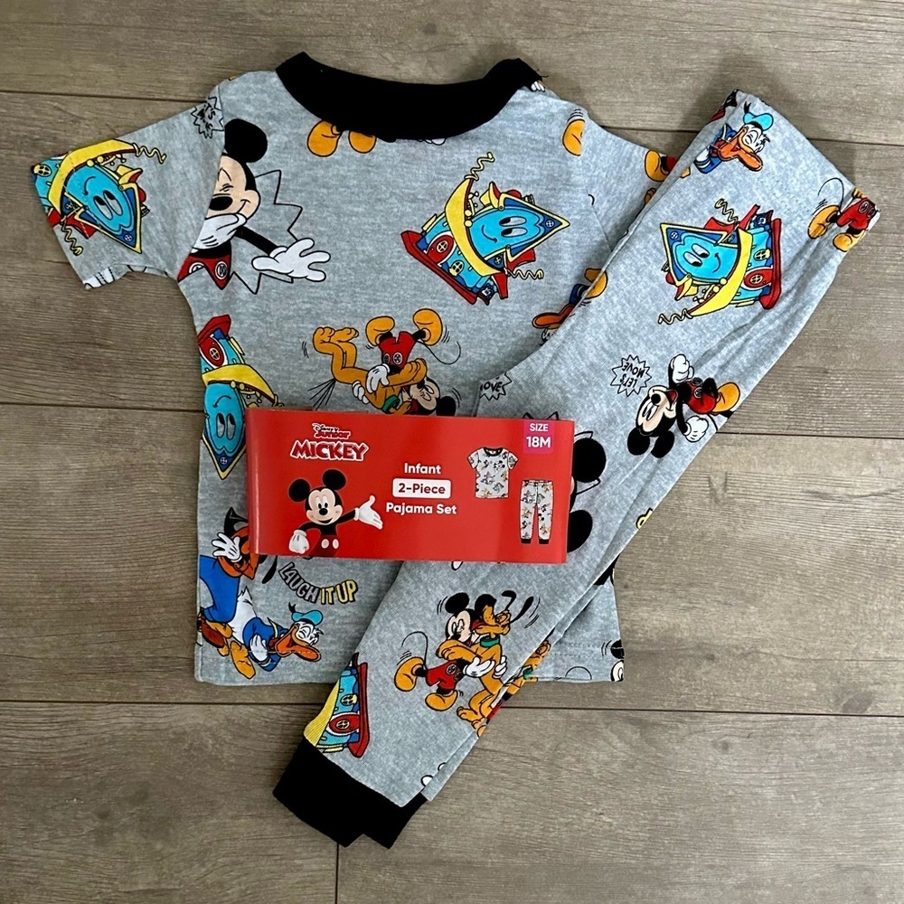 New Disney Mickey Mouse Retro Pajamas Set 18 Months Baby Boy